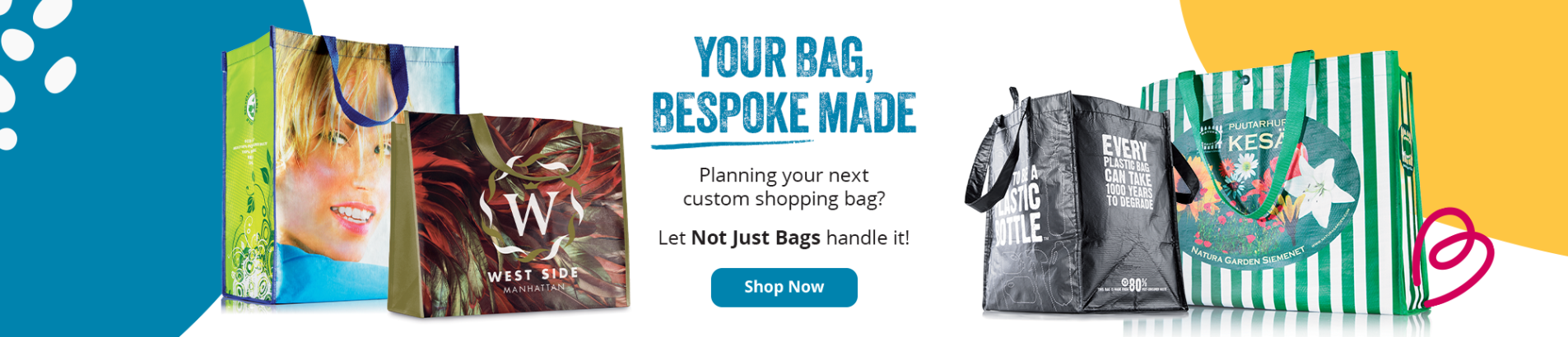 Not Just Bags Tote Bag Banner 8 Bespoke Non Woven